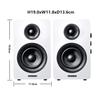 Sanyun SW208 3" Active Bluetooth 5.0 Bookshelf Speakers – 60W Carbon Fiber Speaker Units – Built-in 24-bit DAC – Dynamic 3D Surround Sound – PC Monito