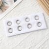 Fashion Headband, Wide Edge Hollow Elastic Headband, European and American Metal Round Hole Hairband Hair Accessories, Headscarf