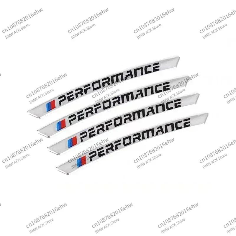 -Car Rim Aluminum Stickers Decoration for BMW E36 E39 E46 E60 E90 F10 F30 E93 G11 G12 M3 X3 X5 X6 X1 X2 E92 E87 Car Accessories