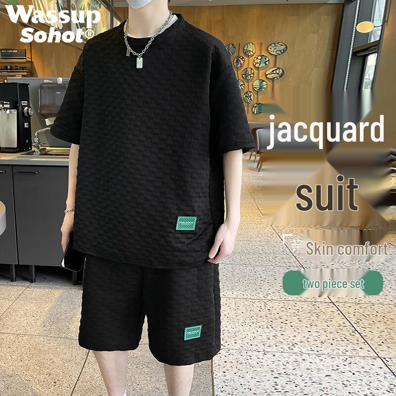 Wassup Sohot Men s Sport T-shirt & Shorts Set XL