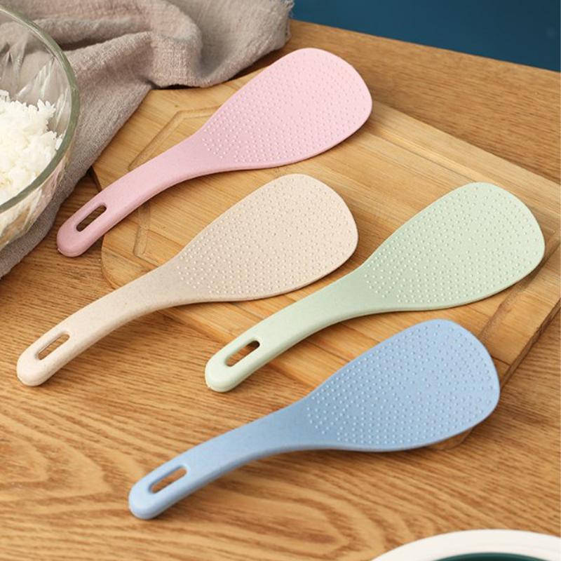 Rice Spoon Paddle Plastic Non Stick White Rice Cooking Scoop Spatularice Spoon Paddle Rice Cooking Scoop Kitchen Gadget
