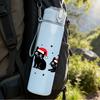 1PC Four Santa Black Cat Cartoon 750ml Color Plastic Sports Water Bottle Leakproof Flip Straw Lid Suitable for Sports Office Home Use