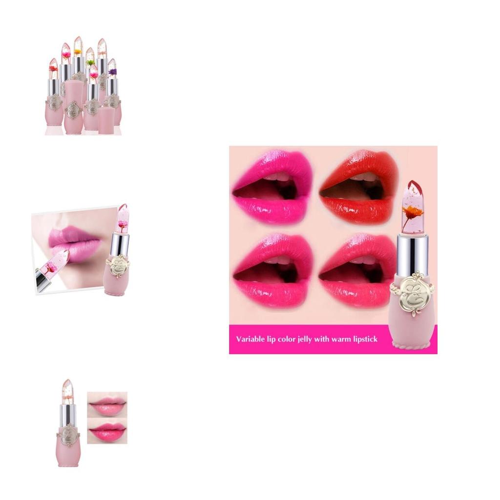 Premium Quality Flower Lipstick With Long-lasting Color-changing Magic Jelly Formula