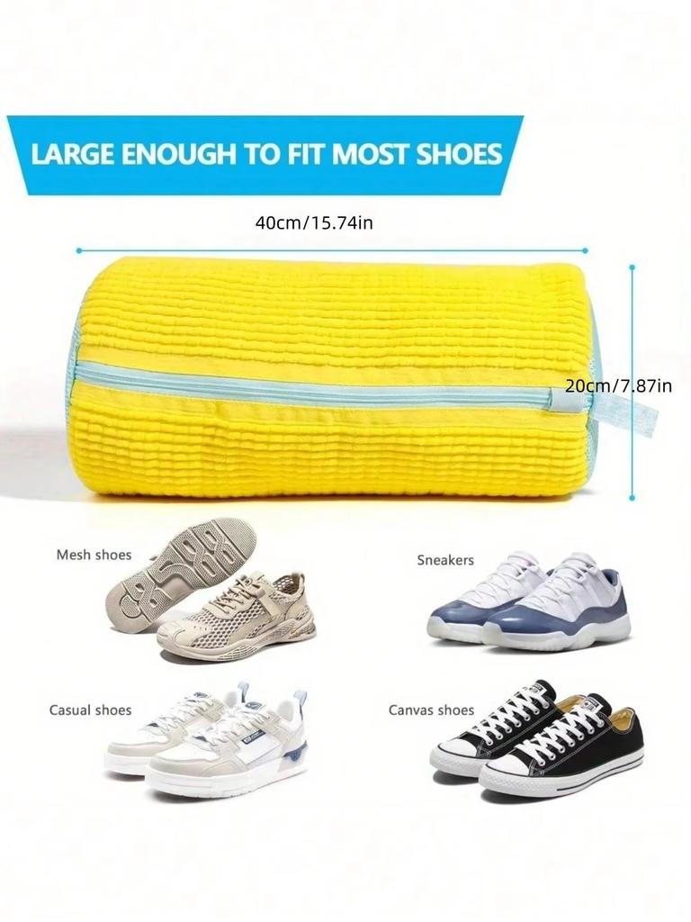 1pc 161 Degree Shoe Laundry Wash Bag Universal Shoes Use - Shape Preserving,Washable Dryable Protective Washing Pouch