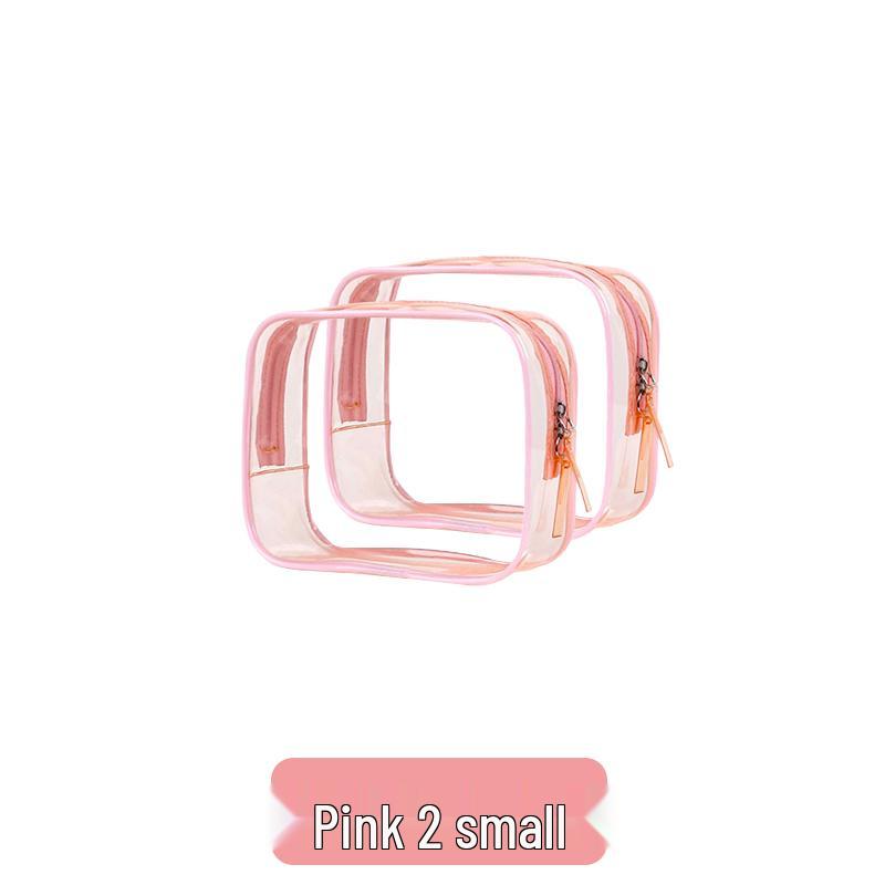 Large Capacity Waterproof Transparent Makeup Bag - Portable Toiletry Organizer for Travel