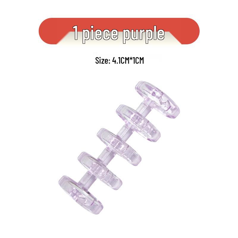 Large Transparent 5-Hole Binder Rings for DIY Loose Leaf Binding
