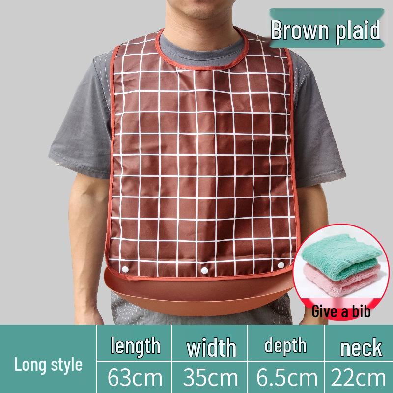 Waterproof Silicone Bib for Adults: Ideal for Elderly Mealtime
