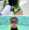 2026 Boys' Two-Piece Dinosaur Swimsuit Set – Long Sleeve, Sun-Protective, Breathable, Quick-Dry