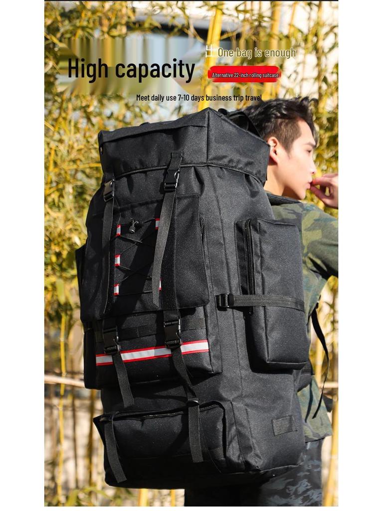 130L Εξαιρετικά Μεγάλο Αδιάβροχο Ταξιδιωτικό Σακίδιο Πλάτης για Άνδρες - Ιδανικό για Πάπλες, Αποσκευές, Υπαίθρια Αθλήματα και Ορειβασία.