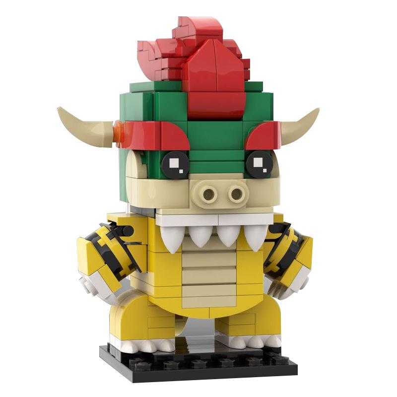 

Building Block Compatible With 65527 Animal Creative, Mario Game Kuba, Bowser Square Head Boy Model