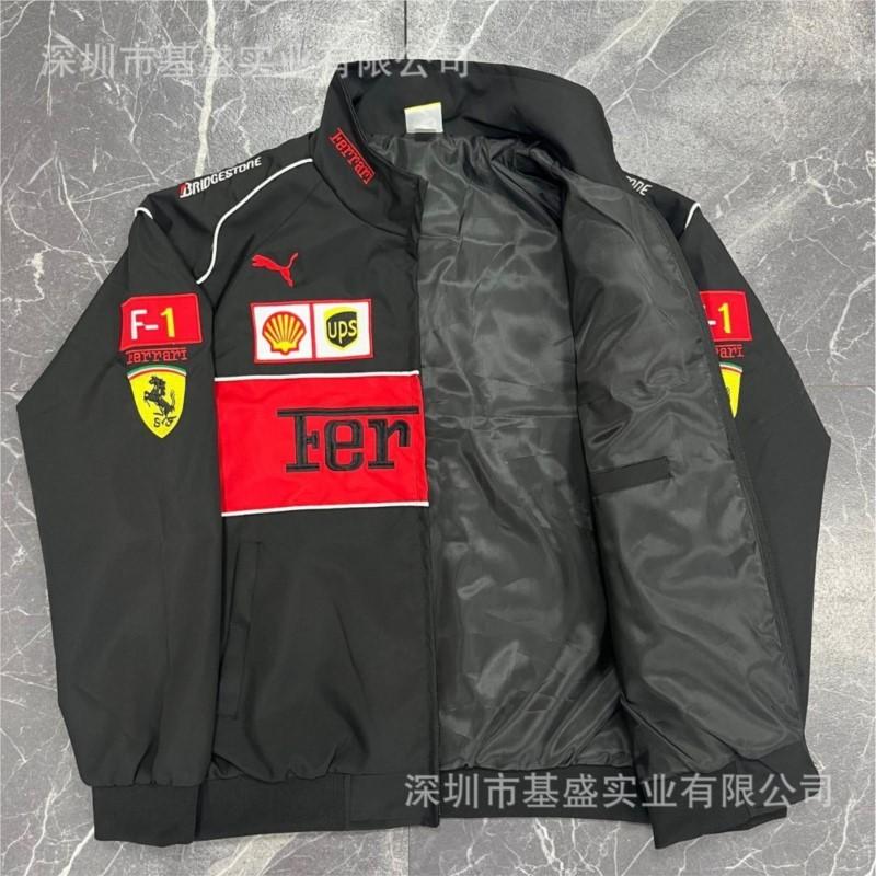 Tuta da Corsa Ferrari Giacca da Moto Ricamata Tuta da Ciclismo Tuta da Moto Giacca Sportiva Casual Per Ferrari 488 Roma F8 SF90