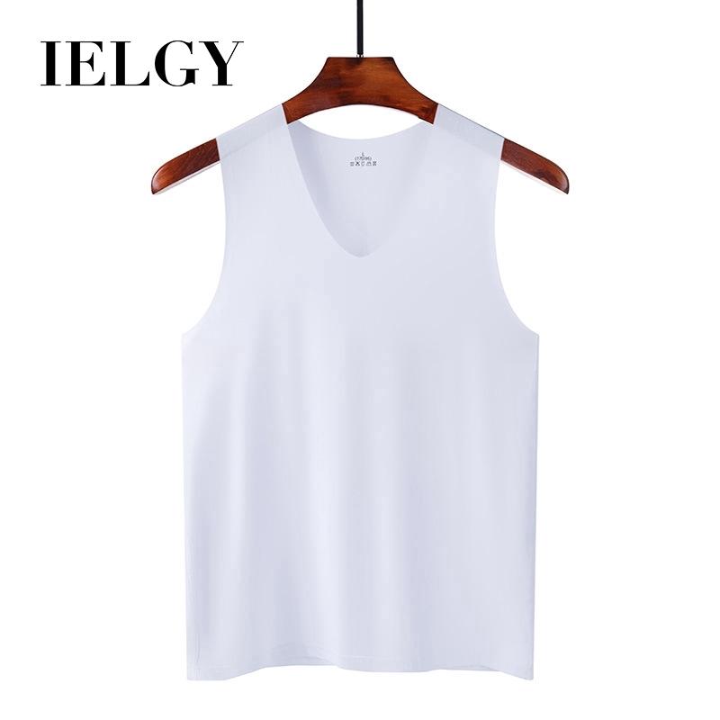 IELGY Atmungsaktive Herren-Weste aus Eisseide für Sport und Fitness