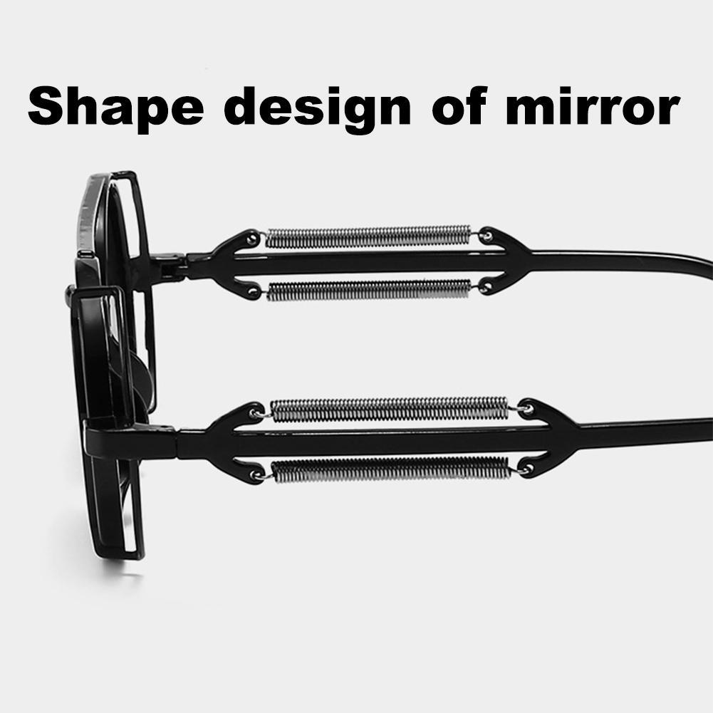 Round Frame Punk Sunglasses Retro Avant-garde Trend European/American And Hollow Men Colorful S B4W8