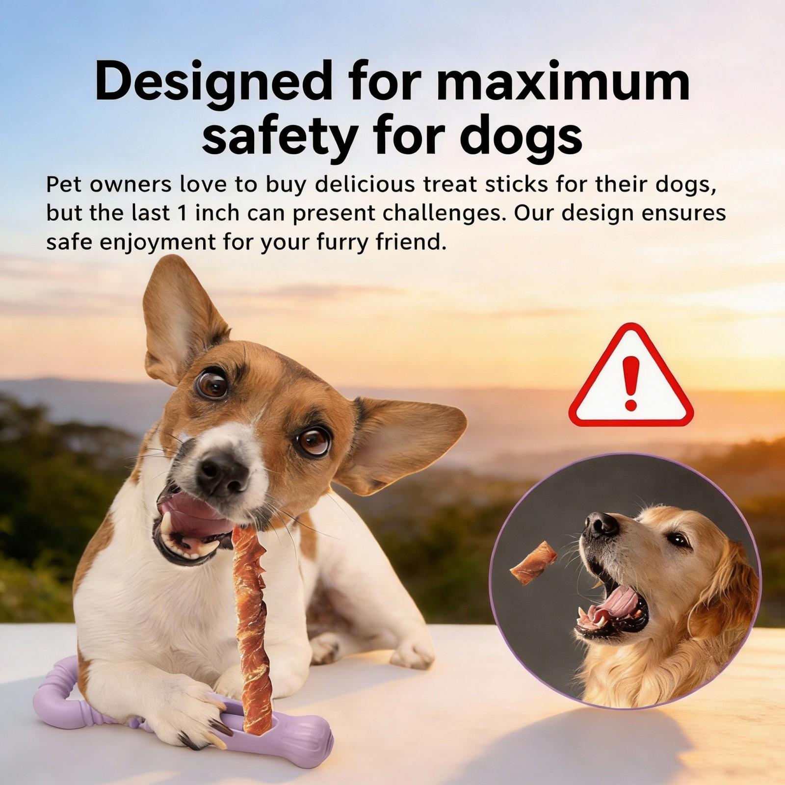 

Держатель для лакомств для собак, Держатель для жевательных лакомств для собак, Легко чистить, Предотвращает удушье для щенков и собак малых, средних и крупных пород One Size фиолетовый