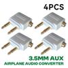 1-10 PEZZI Adattatore Audio per Aereo Spina AUX da 3,5 mm Convertitore Audio per Cuffie Auricolari da Aereo Per Cuffie da Viaggio Aereo Vendita all'Ingrosso