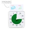 TIME TIMER 19cm time 60-minute timer, white/green, management/learning timer, TT08C-WHT-GR-W (genuine product)