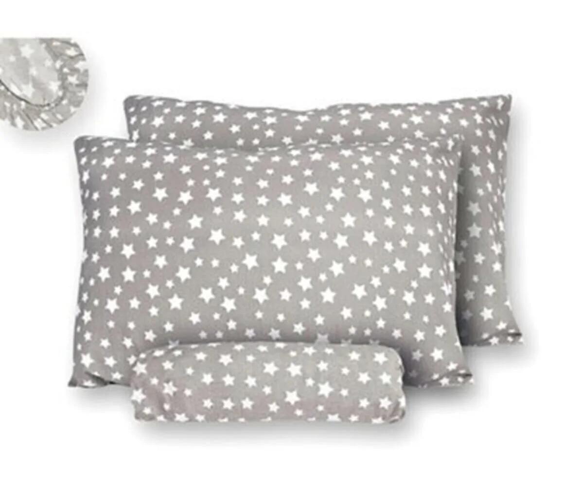 

Эластичная простыня и наволочка Серая звезда с узором Boyut/Ebat 160 x 200 серый