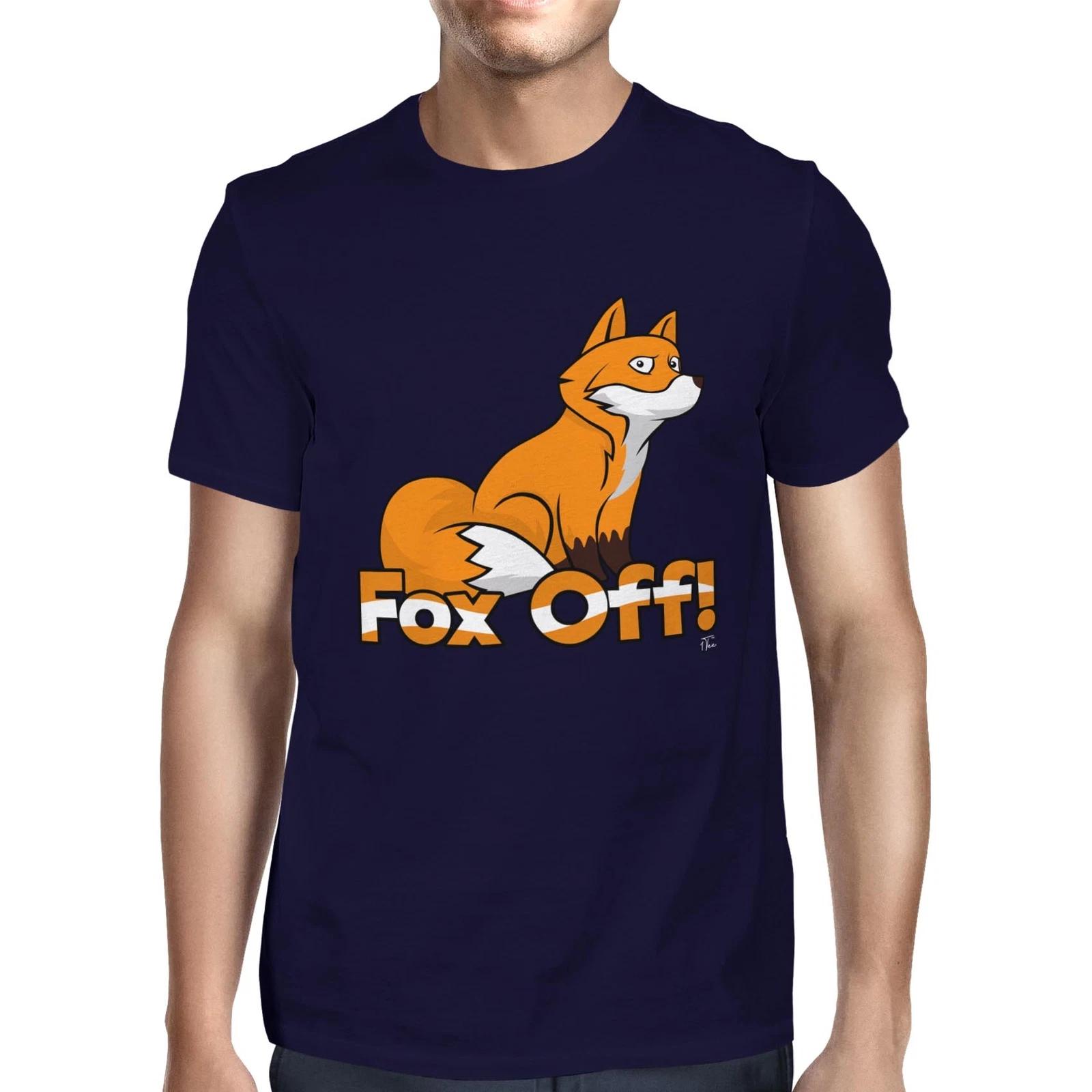 1Tee Mens Fox Off Animal T-Shirt XXL