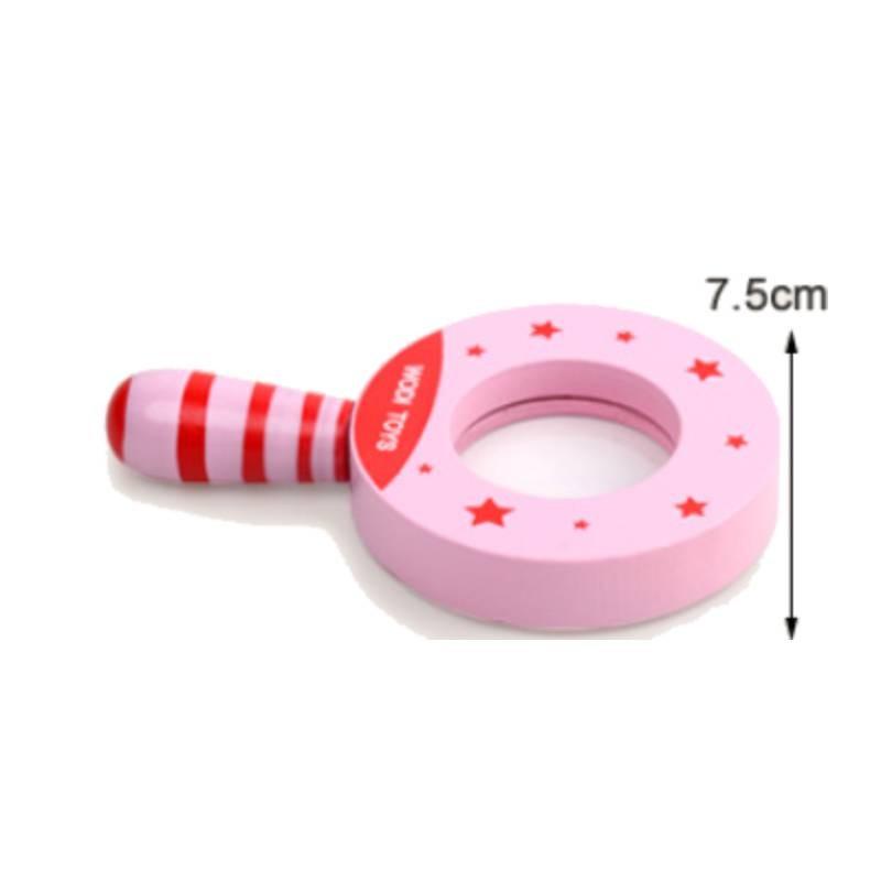 Childrens Science Experiment Magnifier Toy For Kids With Wooden Frame For Early Learning