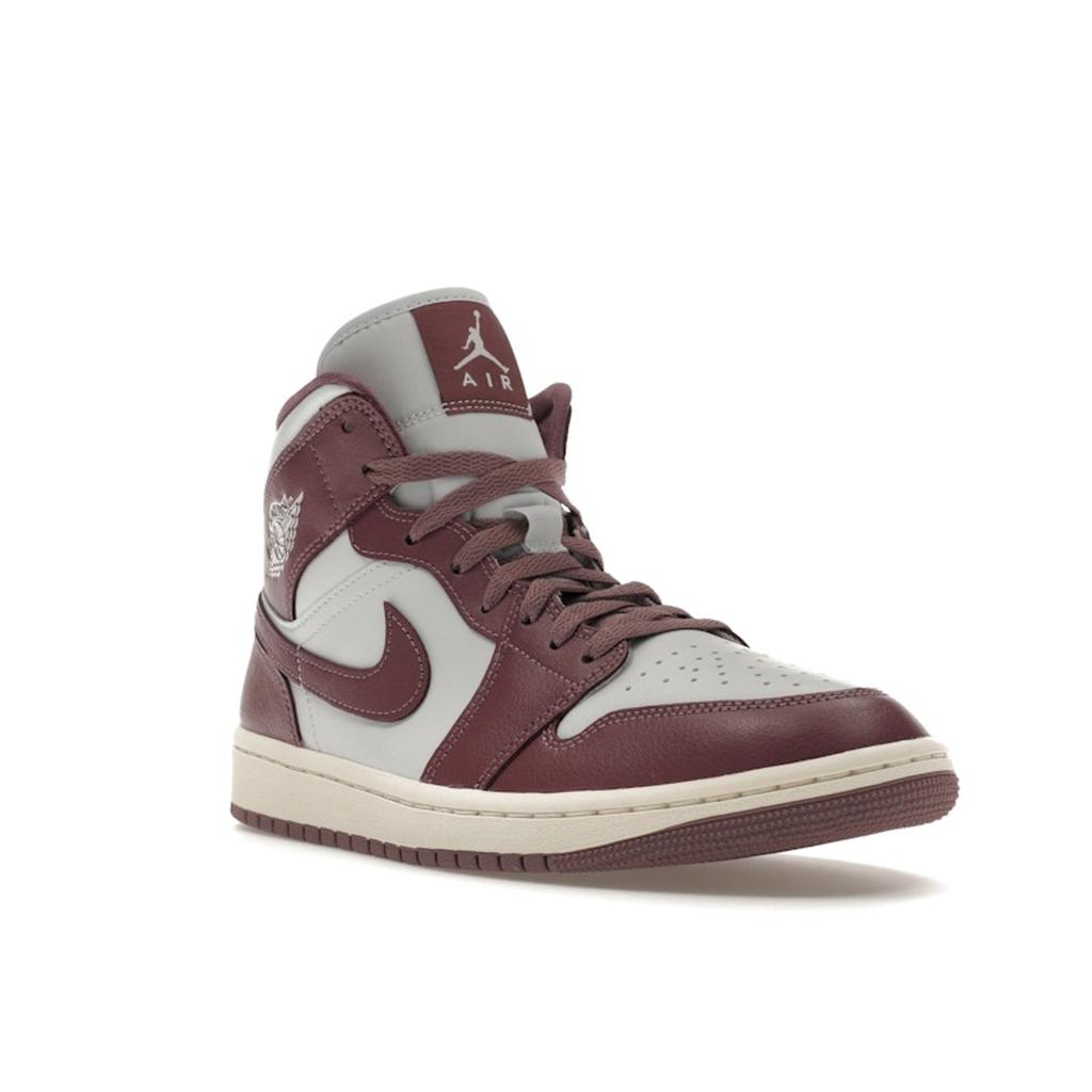 Air Jordan 1 Mid Sky J Mauve Women Sneakers Purple Pure-Platinum Sail BQ6472-050