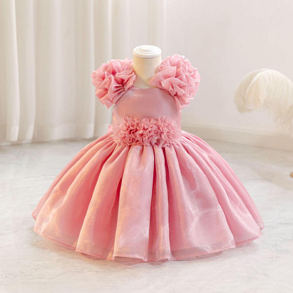 Toddler Fluffy Tulle Birthday & Wedding Princess Flower Girl Dress