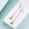 Simple Geometric Long Water Drop Earrings - European & American Fashion
