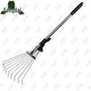9-Tooth Telescopic Steel Wire Garden Rake