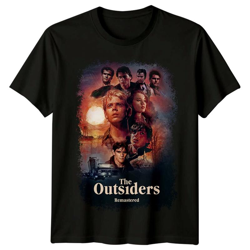 The Outsiders (1983) Movie Poster Inspired Unisex T-Shirt Retro 80s Tee Graphic Tee M