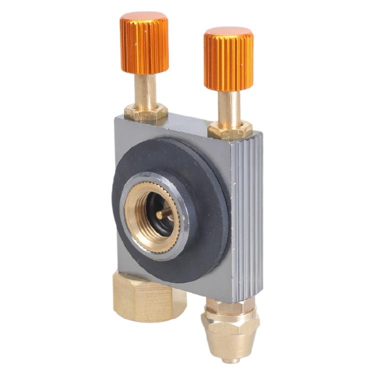 Gas Flat Cylinders Tanks Coupler Adaptor Gas Charging with Pressure Relief Valves Camp Gas Stove Propanes Refill Adapter