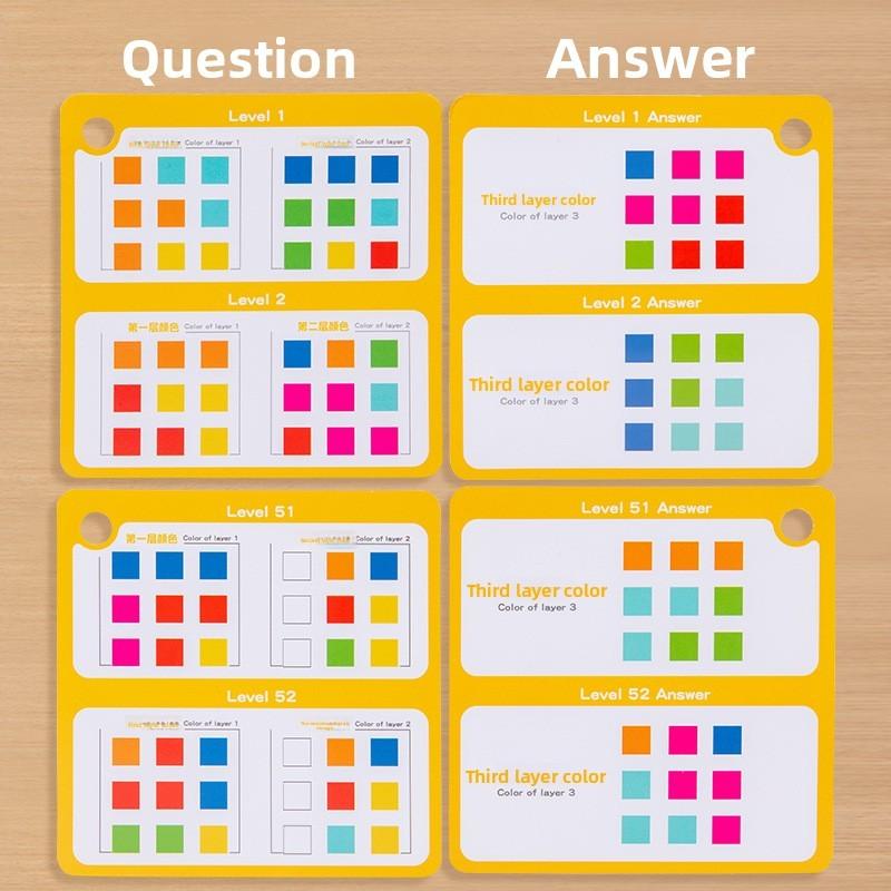 Wooden Geometric Brain Teaser Blocks For Kids Educational Toy