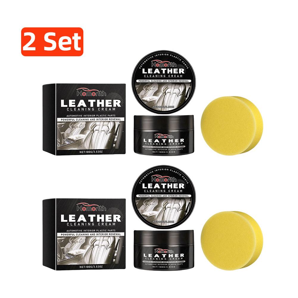 Leather Cleaning Cream Long Lasting Leather Maintenance Car Seat Sofa Scratch Cracks Care for Leather Pant Bag Shoes Furniture