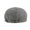 Adjustable Weave Linen-Like Cotton Newsboy Hat Male Cabbie Hunting Cap Irish Flat Cap for Men