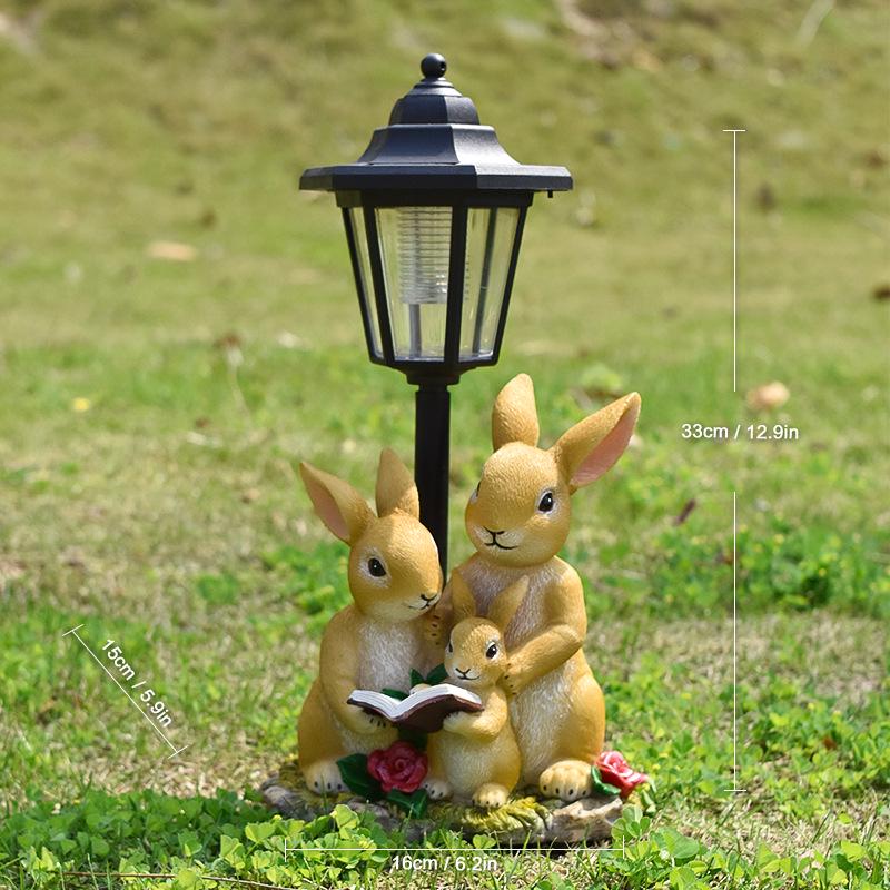 Hexagonal Solar Animal Garden Light - Outdoor Courtyard Decoration