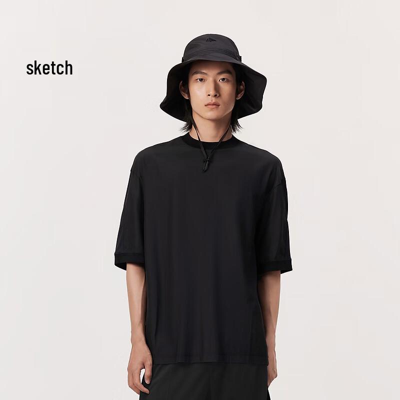 JNBY by JNBY Men s Loose Fit Short Sleeve Round Neck Shirt S