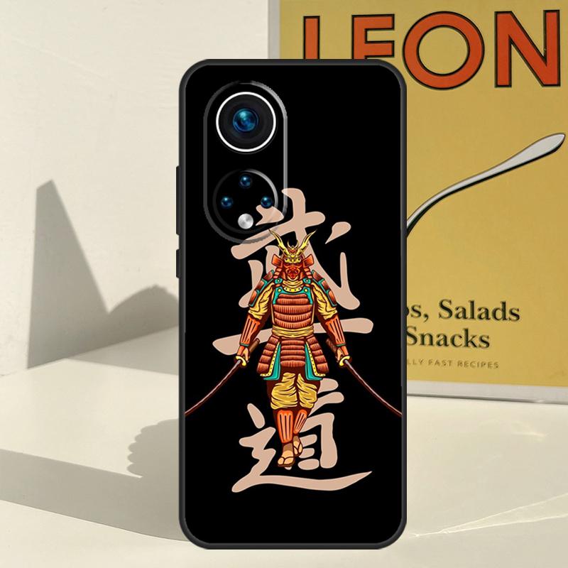 Samurai Oni Mask Case For Honor X8a X8b X9b X9a X8 X9 X9c 50 70 90 Lite Honor 200 Lite Magic 5 6 7 Pro Cover