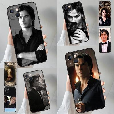 Custodia per Telefono Damon Salvatore Vampire Diaries Per iPhone 16 15 14 13 12 11 Pro Max XS X XR 7 8 14 16 15 Plus Cover Coque