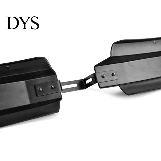 Bicycle Fender 2Pcs Mudguard Wear-resistant Indeformable Black Bike Mud Guard Parts Front Rear for Fatbike Cycling