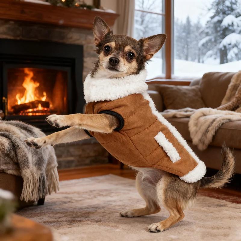Sleeveless Warm Vest for Dogs In Autumn and Winter, Suitable for Small and Medium-sized Dogs