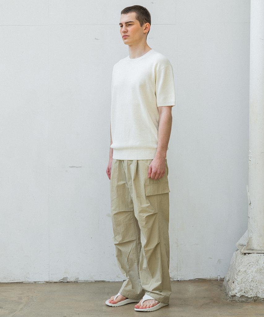 AGENT PEEK Agp Cool Round Half Knit Ivory