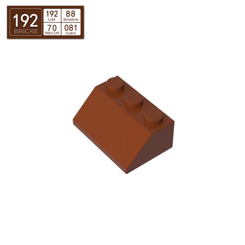 BRICKE 2x345° Slope Bricks, Compatible with LEGO 3038, MOC Building Blocks. 50g (33 pcs) коричневый