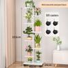 Wrought Iron Multi-Layer Tall Indoor Flower Stand for Living Room or Balcony