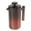 French Press Coffee Tea Maker with Filter Double Layer 304 Stainless Steel Gradient Ramp for