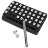 36Pcs Leather Stamp Pattern Number Alphabet Punch Carving 1Pc Handle Craft DIY Tool 3.5mm