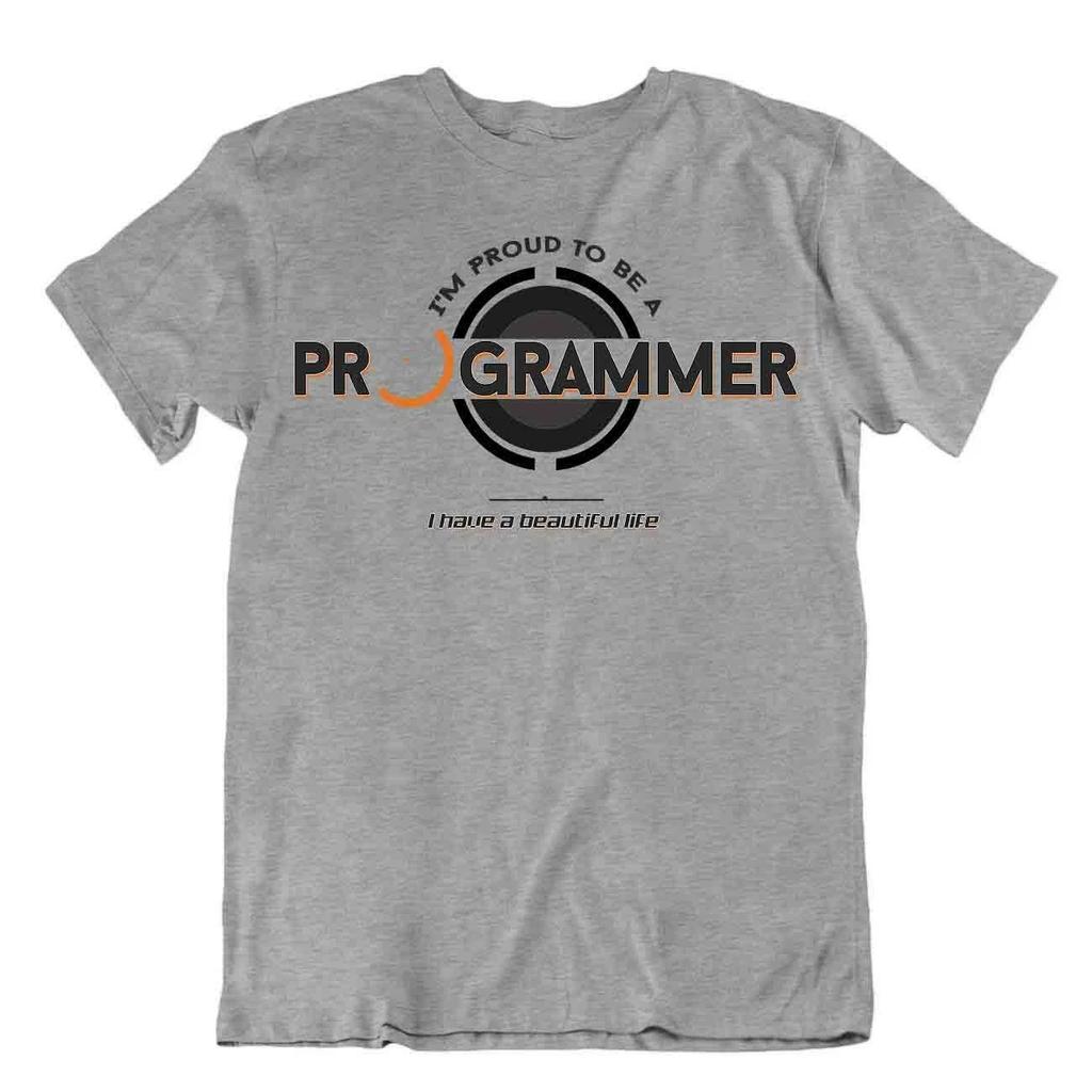 Proud Programmer T-Shirt Math Geek Tee Cpmputer Birthday Shirt