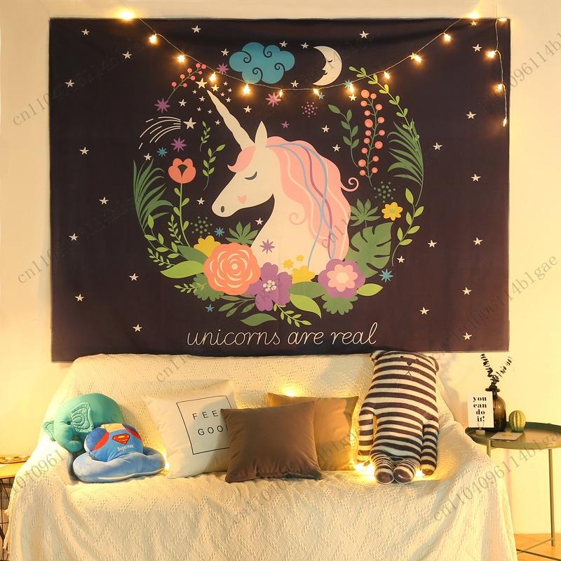 Cute Tapestry Wall Decor Tapestry For Pet Memorial Wedding Background Home Gift Birthday Party Tapestry Cartoon Wall Hanging