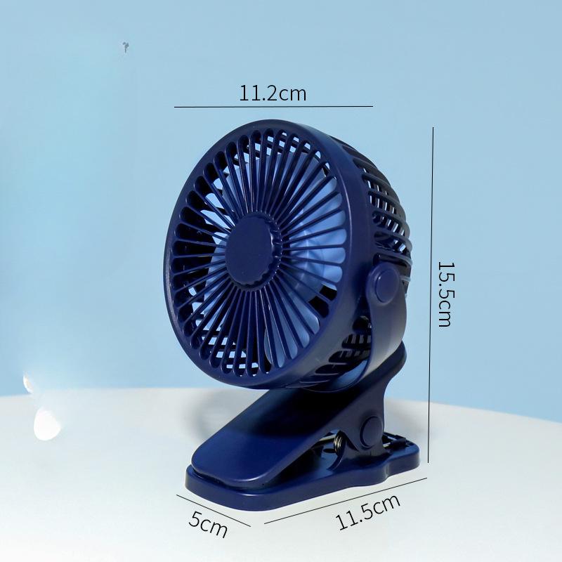 Desktop Clip Fan Quiet Large Wind Folding Small Stroller Outdoor Student Charging Small Fan