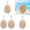 Chiikawa Plush Black Bear Expression Hanging Keychain Collectors Bag Ornament