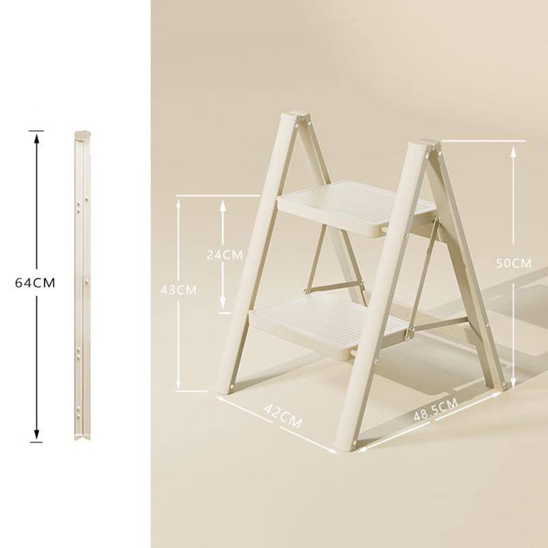 Portable Folding Ladder Miltifunctional Foldable Safety Ladder Household Attic Indoor Ladders Stainless Steel Stairs Gardening