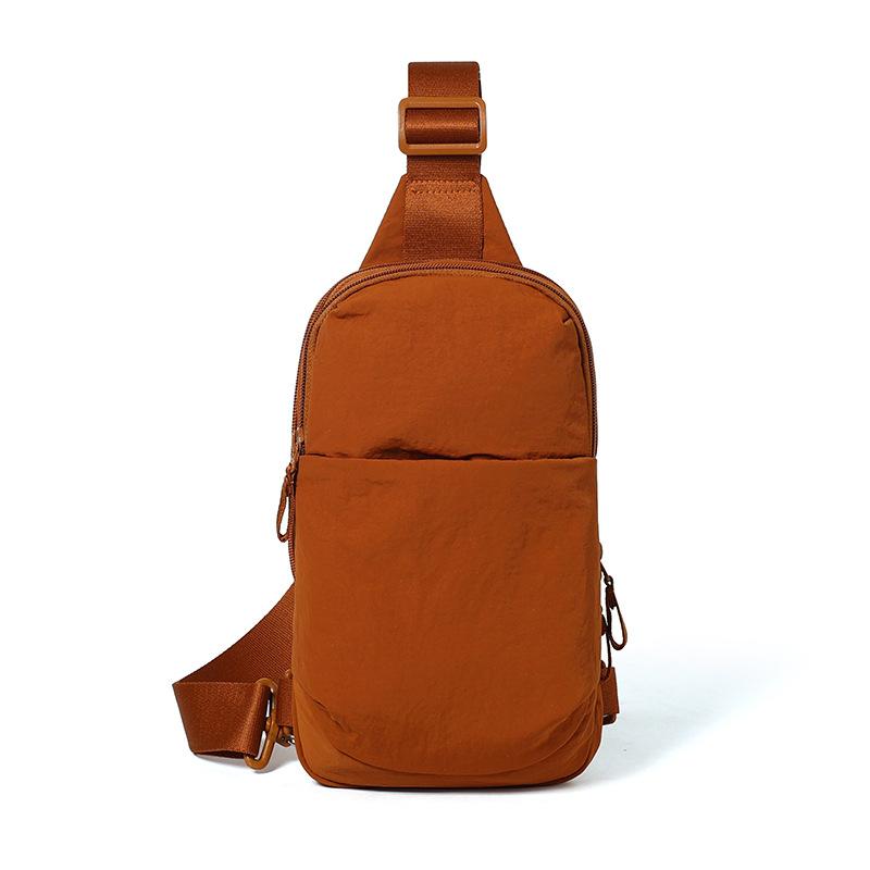 

Multifunctional Chest Bag Unisex Shoulder Bag Coin Purse Solid Color Crossbody Bag жовтий