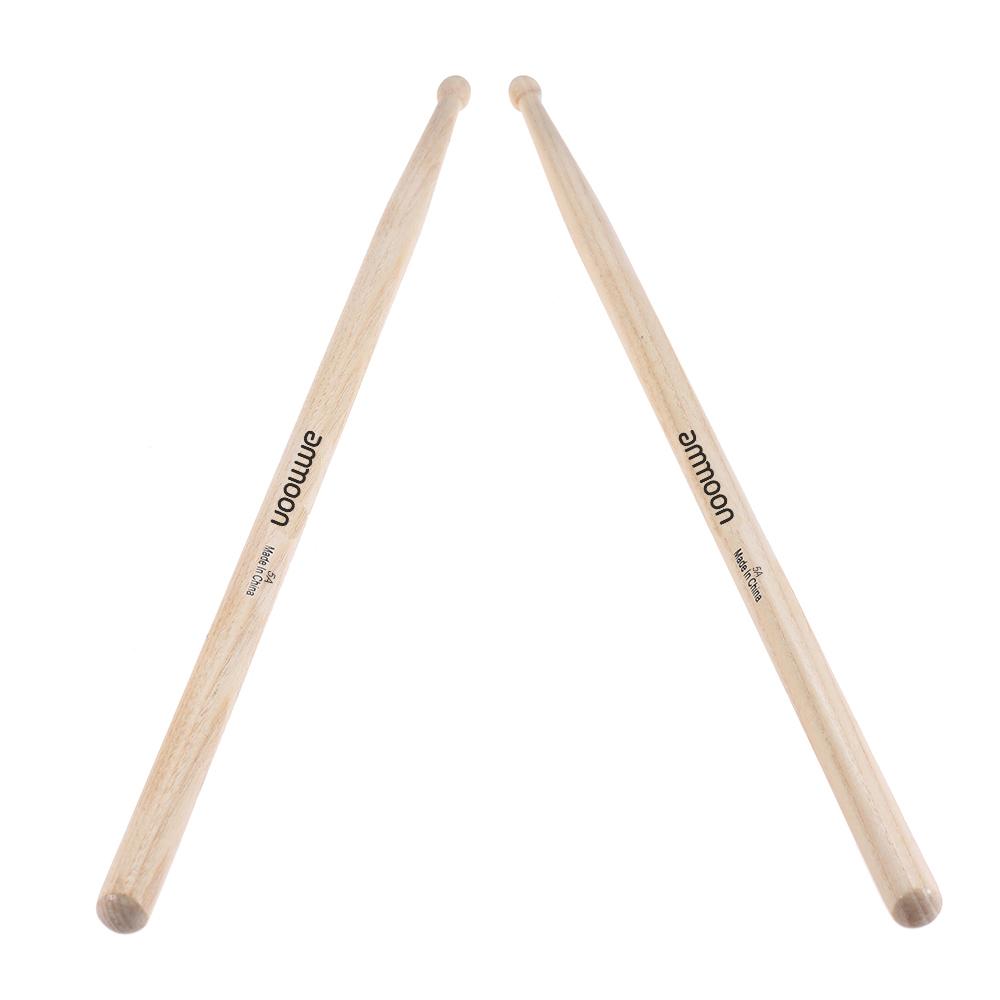 ammoon 12 Pairs of 5A Wooden sticks Sticks Fraxinus Mandshurica Wood Set Accessories